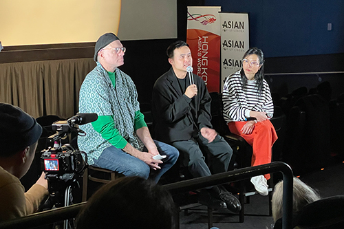  Director Ka Sing Fung (center) at the post-screening Q&A following the North American premiere of his film 