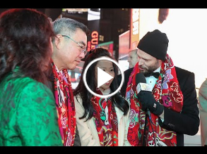 Interview at  New York Times Square New Year's Eve 2023