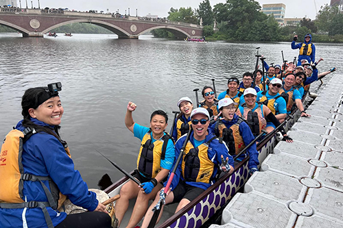 1 The HKETONY DragonRiders takes part in the 45th Boston Hong Kong Dragon Boat Festival.