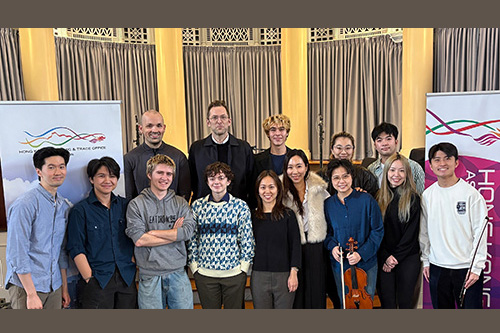 Ip conducted workshop sessions at Rutgers, focusing on music sharing and artistic exchange, with an emphasis on educational and creative dialogue between composers and performers. 