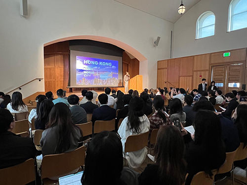 1 The Director of the Hong Kong Economic and Trade Office in New York, Maisie Ho, spoke at the 2025 Penn Wharton China Summit, organized by the Wharton School of the University of Pennsylvania on March 29, where she shared the latest developments and exciting opportunities in Hong Kong with a dynamic audience of students, industry leaders, and scholars.