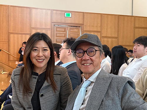 1 The Director of the Hong Kong Economic and Trade Office in New York, Maisie Ho (left) with Professor Tony Chan, former President of the Hong Kong University of Science and Technology and King Abdullah University of Science and Technology in Saudi Arabia, at the 2025 Penn Wharton China Summit, organized by the Wharton School of the University of Pennsylvania on March 29.